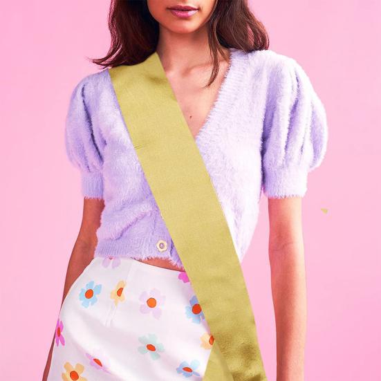 Party-Schärpe, blank, einfarbig, Kostüm-Zubehör, Stoff, Braut, Schultergurt, Hochzeit, Preisverleihung, Schärpe, Etikette, Band, Dekoration