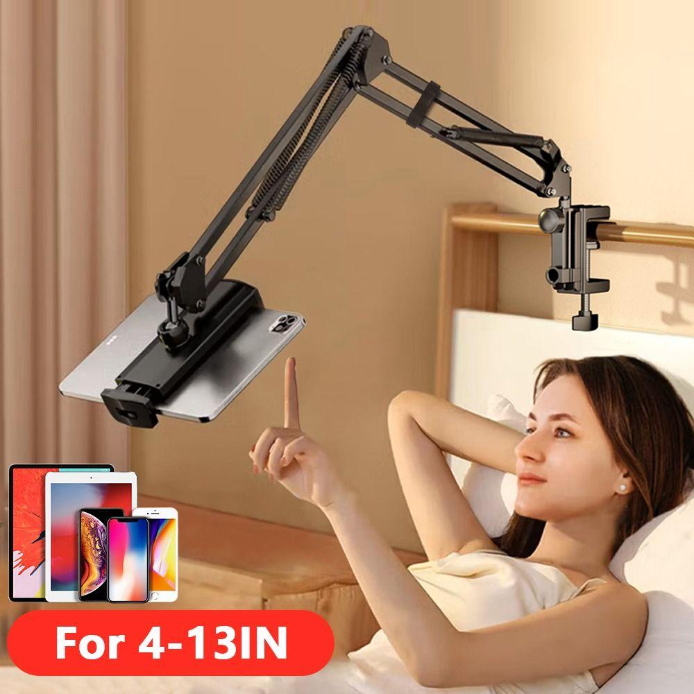 

360° Rotating Tablet Stand for Bed Universal Tablet Holder For All 4-13 Inch Device Phone type(Clip 4-9cm)