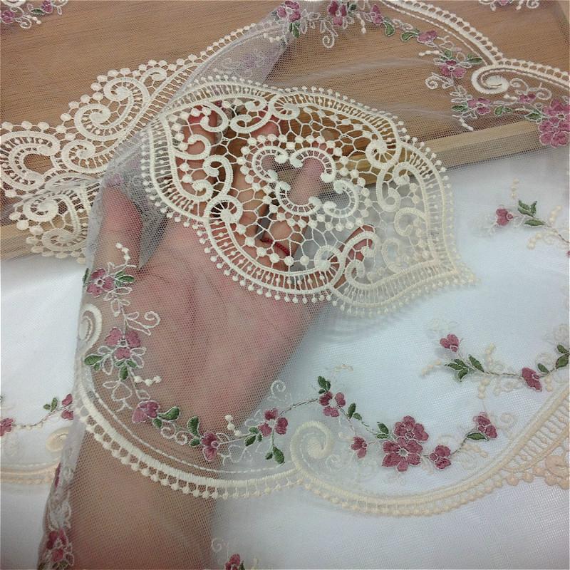 European Pastoral Lace Embroidery Oval Premium Tablecloth Living Room Coffee Table Surface Sofa Armrest Protector Cloth Banquet Party Tapete