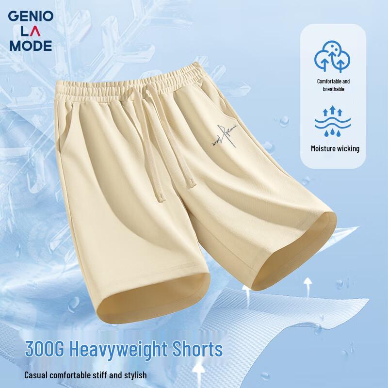 

GENIOLAMODE Men s Heavyweight Loose Fit Printed Beach Shorts L