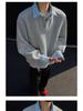 Unisex Color Block Patchwork Lapel Hoodie - Autumn Long Sleeve, Loose Fit 