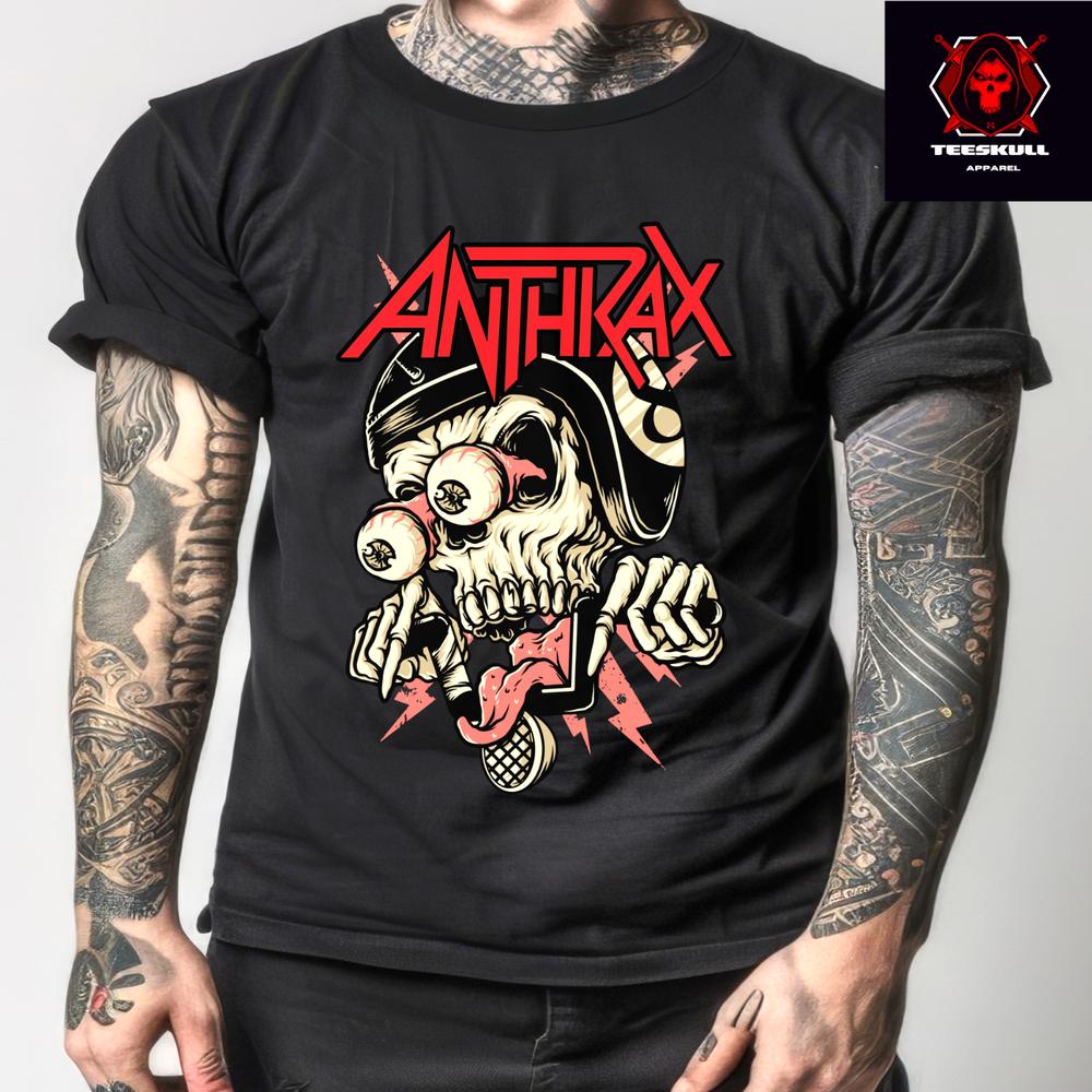 Anthrax Heavy Metal Rock Band Retro Tee Heavy Cotton Unisex T-shirt S3XL L