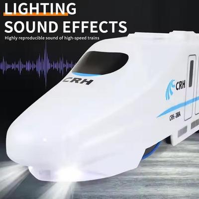 High Speed Railway Train Toy for Kids, Electric Car, Sound and Light, Model Train, Educational Toys for Boys and Girls, Gif L7T1