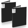 2 Stück Kunstmappe Präsentationsmappe A3 Displaybuch Mappe 40 Fächer mit Klarsichtfolie A3 Displaybuch für Malerei