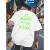 European Size New Summer Men'S Short-Sleeved T-Shirt with Back Print, Stylish And Trendy, Featuring a Round Neck for Spring And Summer