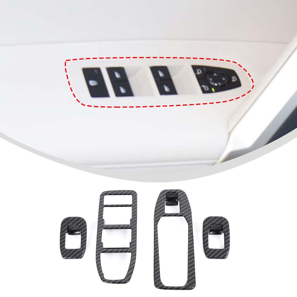 ABS Carbon Fiber For BMW iX I20 2026-2026 Interior Kit Steering Wheel Dashboard Console Gear Shift Panel Cover Trim Stickers