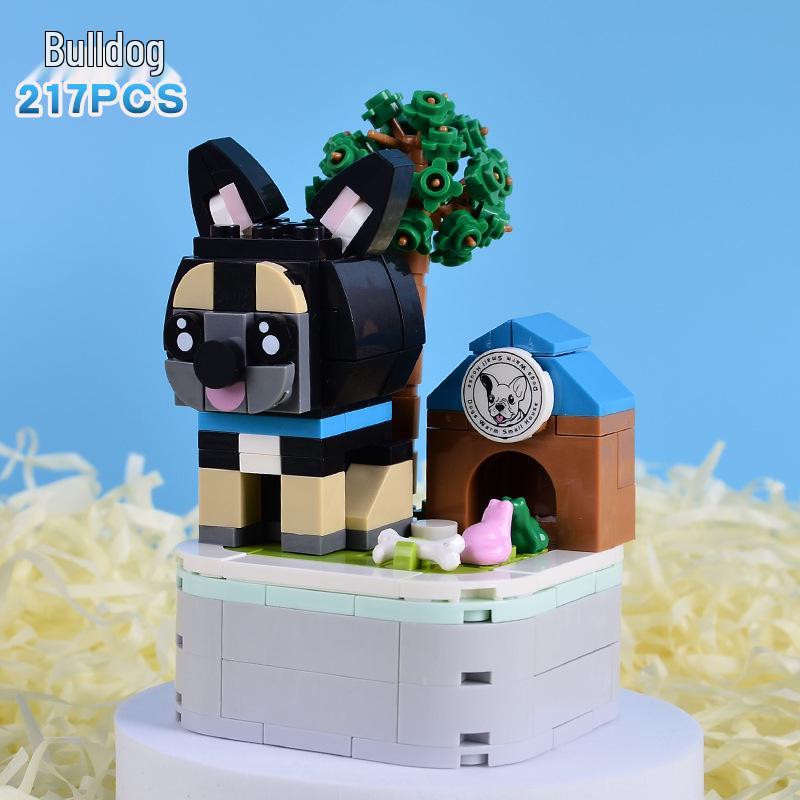 

Пудель и овчарка Серия цветов Конструкторы - Развивающие детские модельные украшения и подарки (103H)