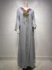 Dubai Sequin Embellished Jalabiya - Eid Muslim Women's Long Robe
