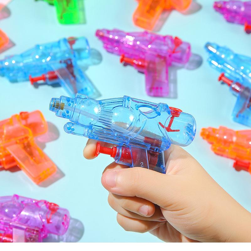 Water Gun Squirt Toys Mini Candy Color Portable Kids Transparent Small Water Rifle Summer Children's Gifts Toys Easy Operation