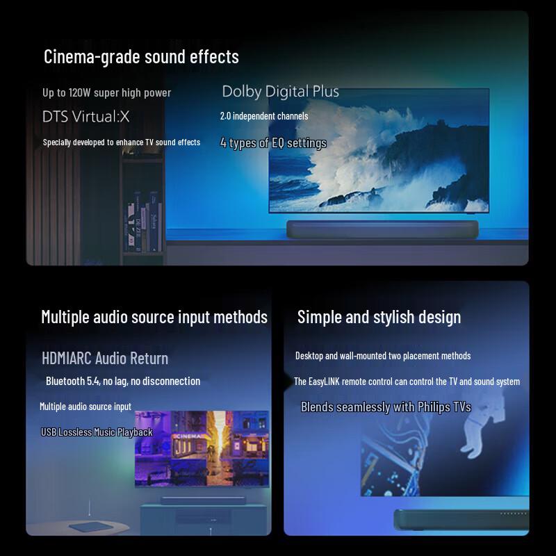 Philips TAB5109/93 2.0 Channel Dolby Digital Soundbar