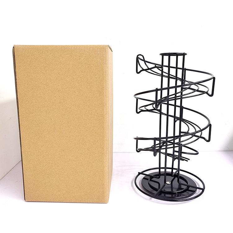 

Nespresso Coffee Pod Holder, Coffee Pod Carousel Storage Organizer Stand (Capacity of 30 K Cup Pods) Wrought Iron Display Rack