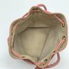 J&M DAVIDSON Handtasche Semi Umhängetasche Leder Rosa Carnival Kordelzug Fransen