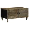 VidaXL Coffee Table Light Grey 80x50x40 Cm Solid Mango Wood, Side Table, Living Room Table, Side Table, End Table 4017797