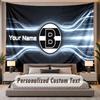 Custom Name Text Tapestry Borussia Mönchengladbach Personalized Polyester Wall Tapestry For Bedroom And Room