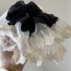 Retro Oversized Fashion Tulle Star Elatic Hair Rope Simple Gentle New Niche Fabric Scrunchie Hair Accessories