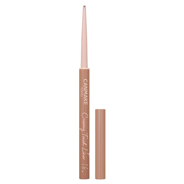 CANMAKE Creamy Touch Liner 16 Pretty Milk Tea Eyeliner Gel Smooth Beige Ultra-Fine