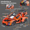 1/24 Scale Mclaren Senna Supercar Alloy Car Model, Simulated Sound and Light Racing, Children's Toy Car Ornaments for Boys Holiday Gifts