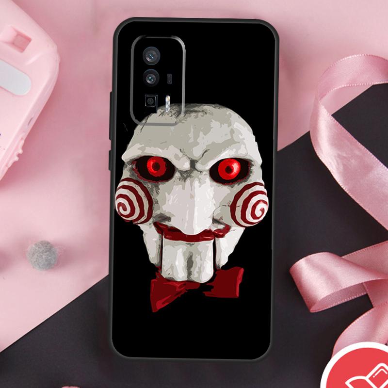 Saw Jigsaw Puppet Case For Xiaomi 13 14 Ultra 11T 12T 13T Pro 12 Lite POCO X6 Pro F5 M6 X5 X3 F3 M5s F6 Cover