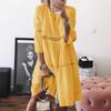 2025 Spring Cotton Large Size Women‘s Dress White O-neck Lace Hollow Out Casual Dresses Female New Fashion Beach Clothes Ladies