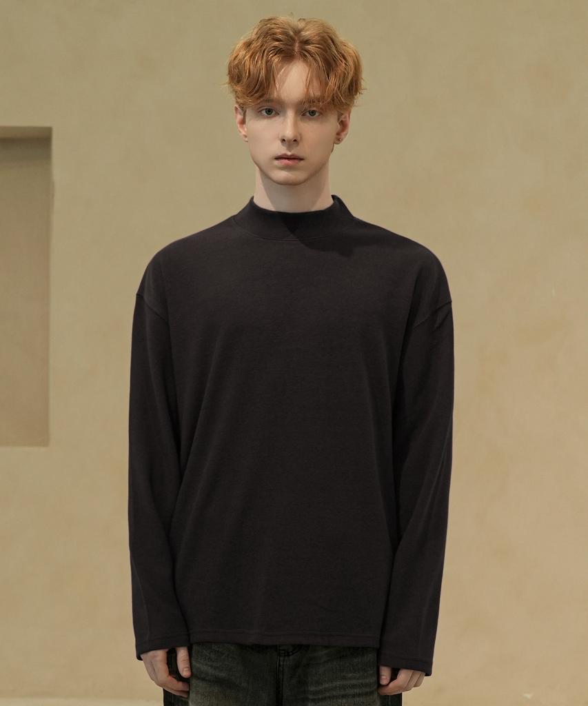WAAR Dm1032 Half-Neck Knit_Black