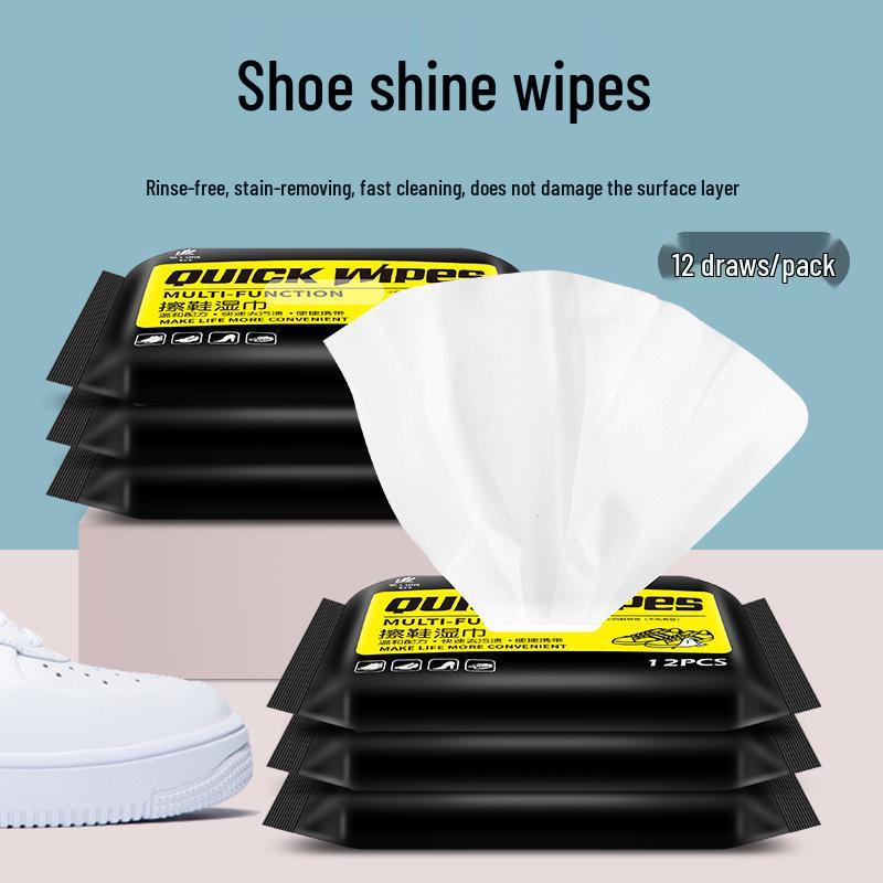 Disposable No-Wash Shoe Wipes for Easy Stain Removal - Autumn/Winter Outdoor Pack