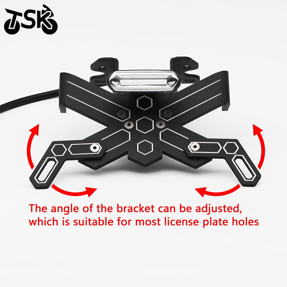 License Plate Holder LED Light For YAMAHA MT07 MT 07 2014-2020 Motorcycle Tail Tidy Fender Eliminator Rear Bracket FZ07