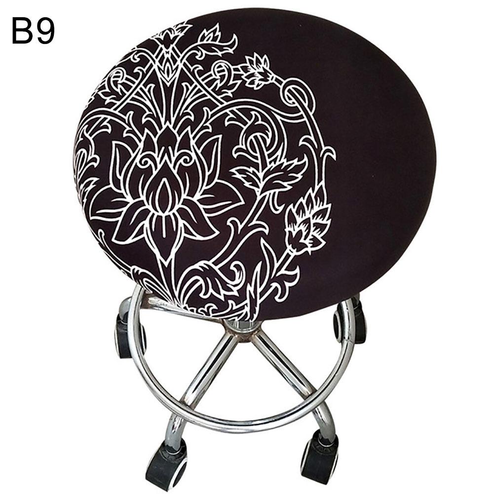 Seat Stool Round 30-45cm  Cover Floral Decor Printed Spandex  Chair
