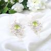 Peridot Edelstein 925 Sterlingsilber Handgefertigter Schmuck Party-Ohrringe 2,2" CE-16-3