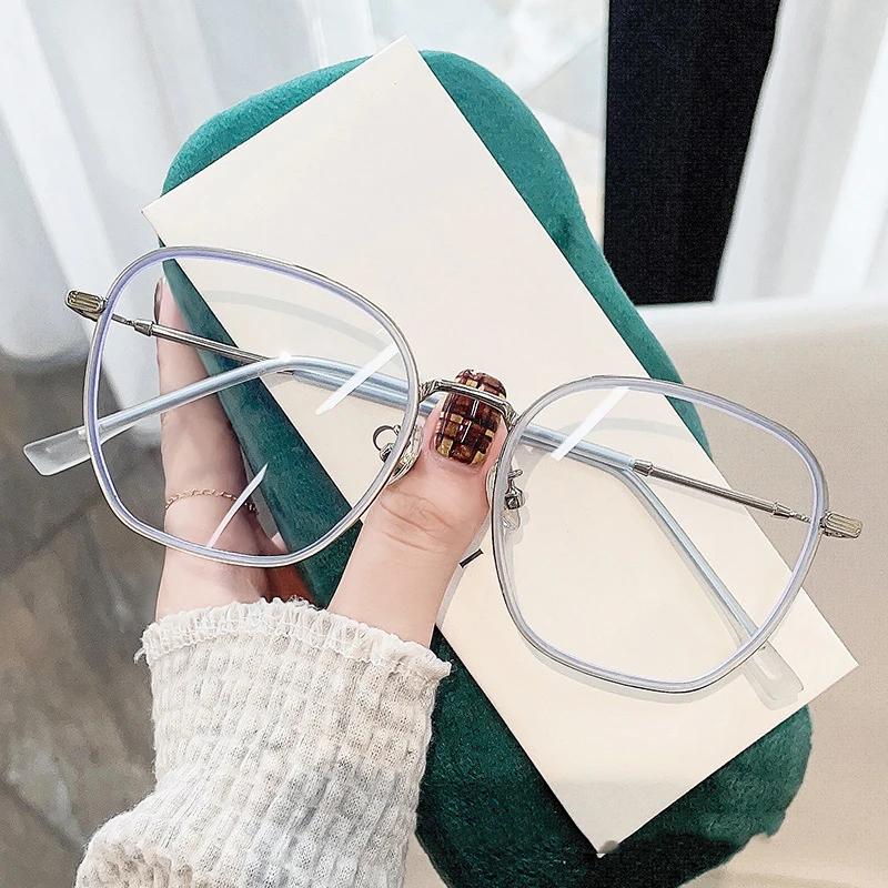 Fashion Trend Minus Diopter Myopia Glasses for Women Men Retro Square Frame Near-sighted Prescription Eyewear Diopter 0 TO -4.0