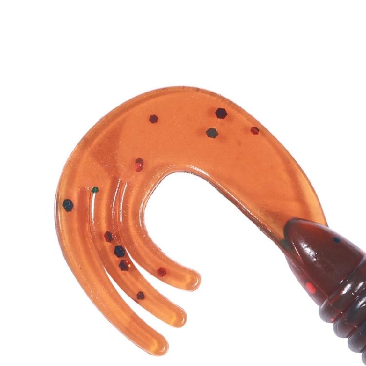 10pcs Fishing Lures 5.5cm 2.1g Swimbait Curl Tail Worms Grub Lures Soft Baits Baits Fishing Accessories