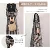 Lightweight Maxi Dress with Crew Checkered Oversized Long Balloon Suitable for Spring and Travel [H2four] Women's A-Line Neck, Pattern, Fit, Sleeves,