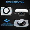 BBTO Blind Spot Car Mirror 4 Pack 360 Degree Glass Traffic Safety Rearview Mirror Rectangle Convex Spot Frameless Adjustable Self Adhesive Angle For