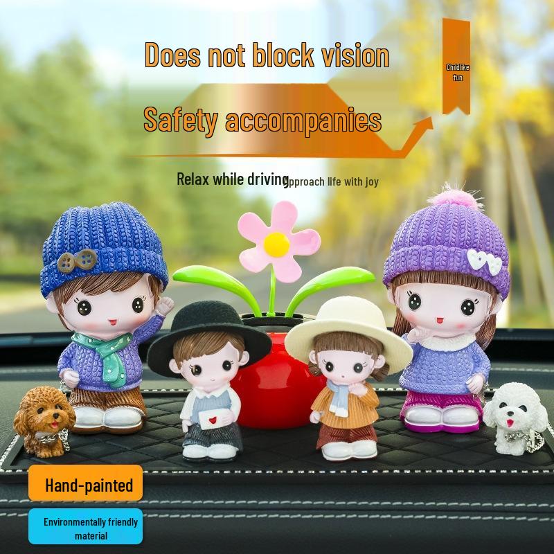 JINGRUIXIANG Car Ornament Doll Set