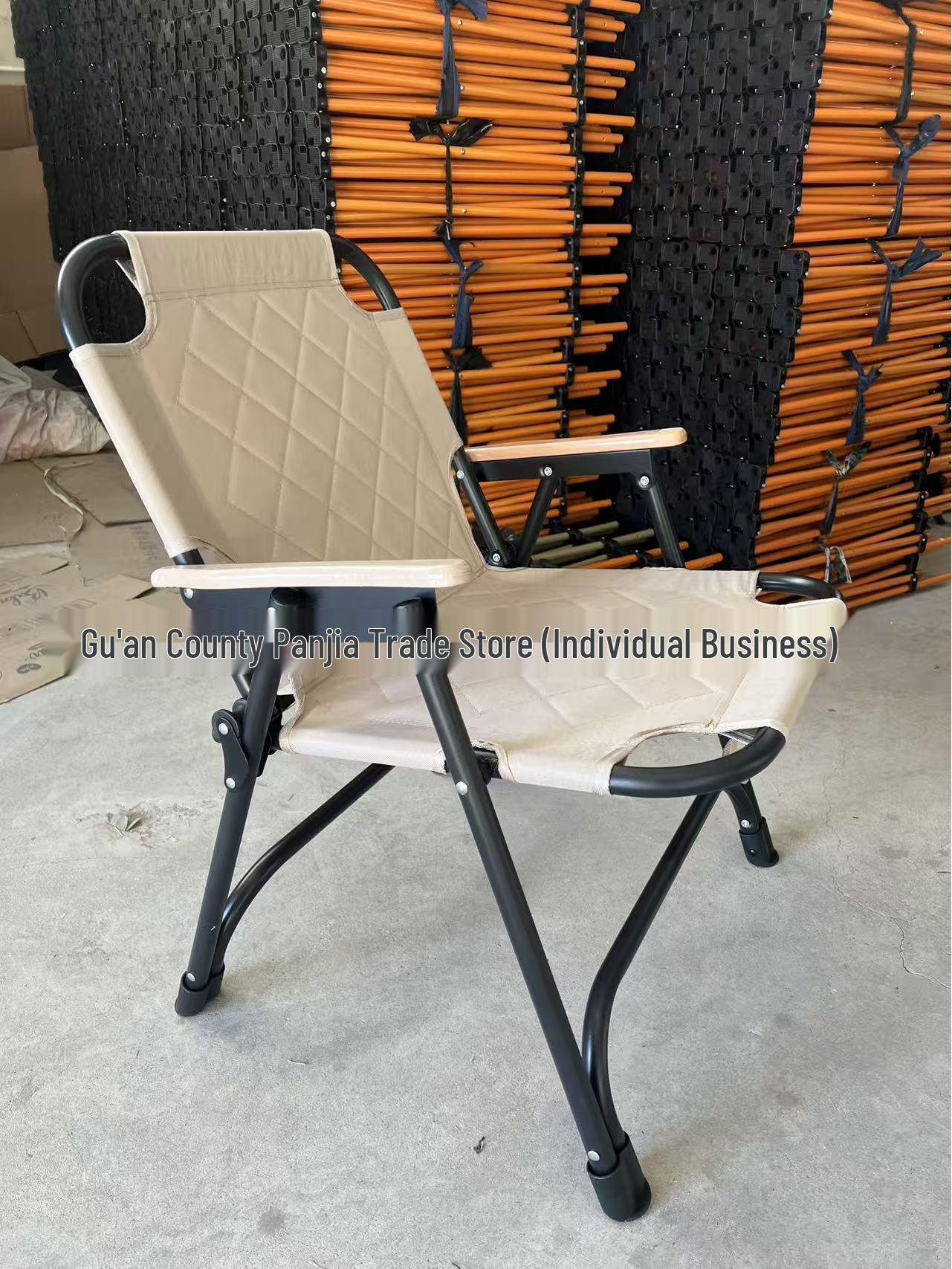 Складной туристический стул с маркировкой - Портативное сиденье для пикника, пляжа с мягкой обивкой