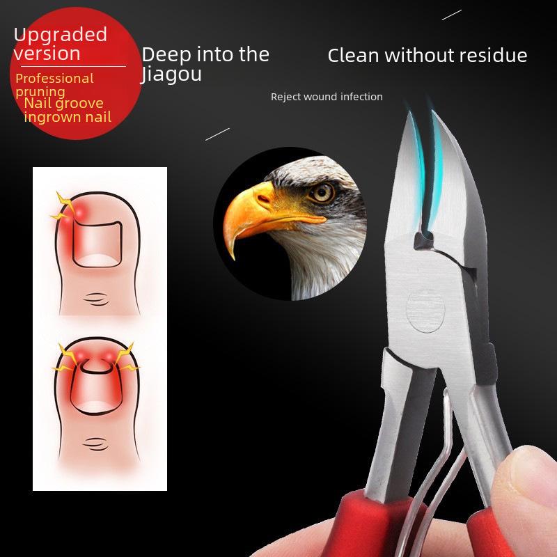 Nagelschere mit Hawk-Schnabelzange aus Edelstahl – Maniküre-/Pediküre-Werkzeug für abgestorbene Haut, Nagelhaut und Nägel
