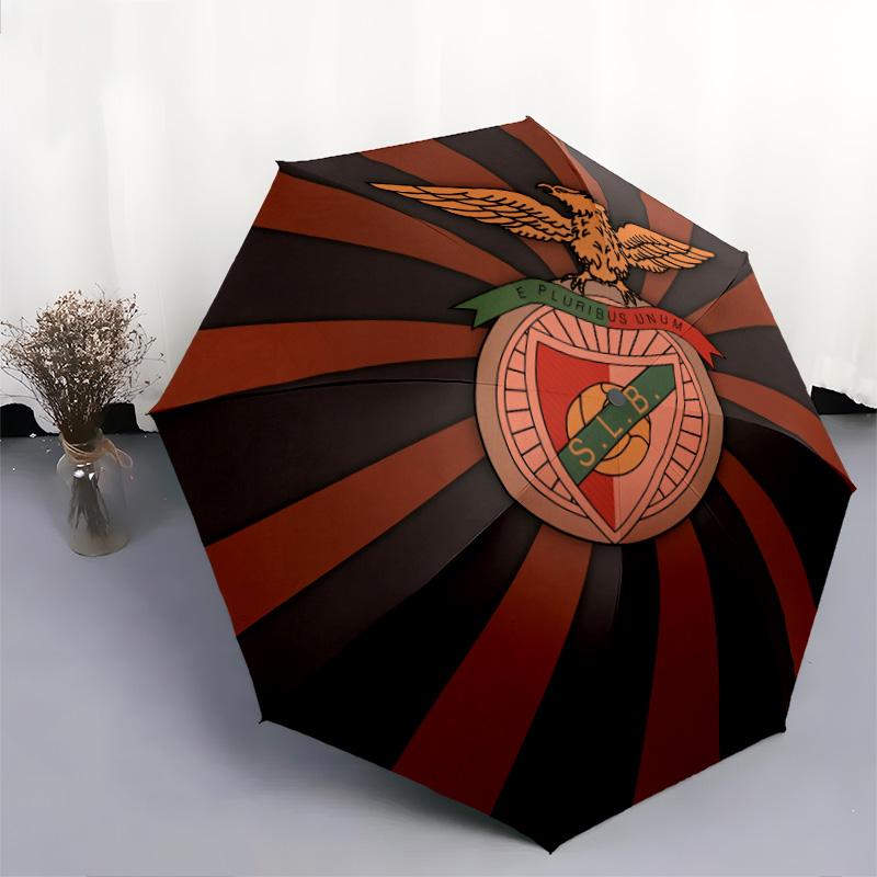 Benfica Football Club  pattern, automatic folding umbrella, portable and foldable design, 8 ribs, a Christmas or birthday gift.