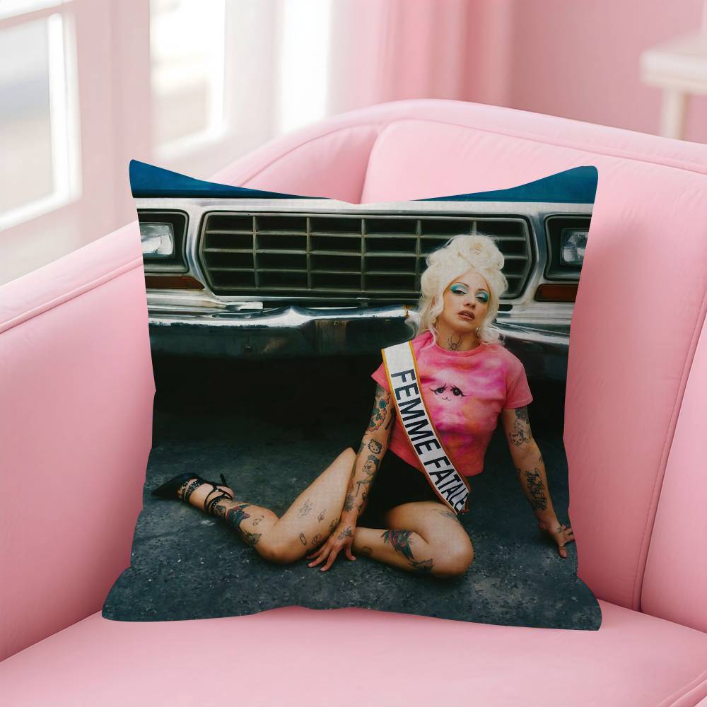 Singer MMon Laferte Music Cushion Cover Car Throw Pillow Case For Sofa Car Christmas Gift 40x40cm 45x45cm
