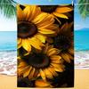 Colorful Mandala Pattern Beach Towel, Exotic Geometric Art Quick-Dry Sand-Free Microfiber Bath Towel for Yoga, Swim and Travel