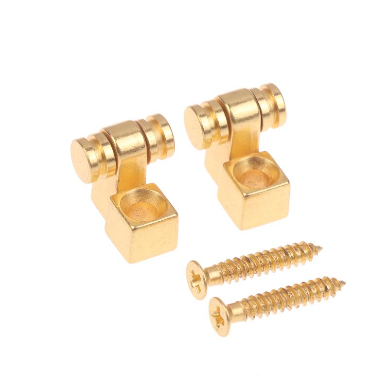 Electric Guitar Customization Kit: 2 Chrome Roller String Trees, Silvery Black Gold, DIY Accessories