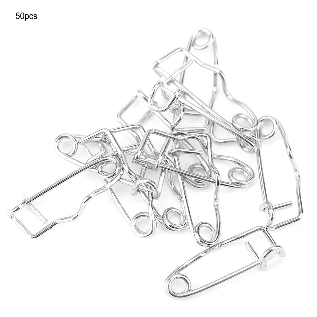 50pcs Metal Safety Needles Pins Brooch Locking Pin Clasp Pin Fastener Sewing Craft Tool (22mm)