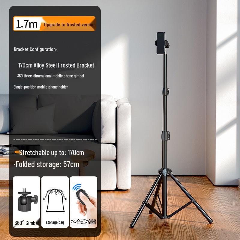 Telescopic Phone Holder Tripod for Live Streaming & Photography