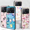 Hello Kitty Kawaii KT Cat Case for Xiaomi Poco M3 X3 NFC X5 M5s M4 Pro 5G F3 Black Silicone Soft Phone Cover Coque