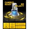 AUXITO 2024 Upgraded H4 LED Bulb, 1:1 Mini Size No Adapter Required, 6500K White, Non-Polarity, 9003 LED Fog Lights, Plug And Play, Pack Of 2