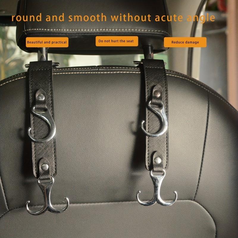 3 in 1 Leder Auto Geldbörse Halter Fahrzeug Sitz Kopfstütze Kleiderbügel Haken Auto Zubehör Innen