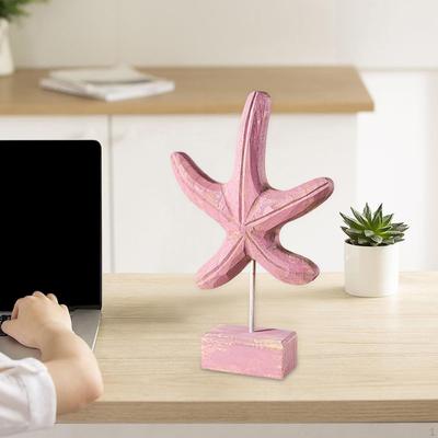 Handcrafted Wooden Figurine Statue for Home Decor and Office Display