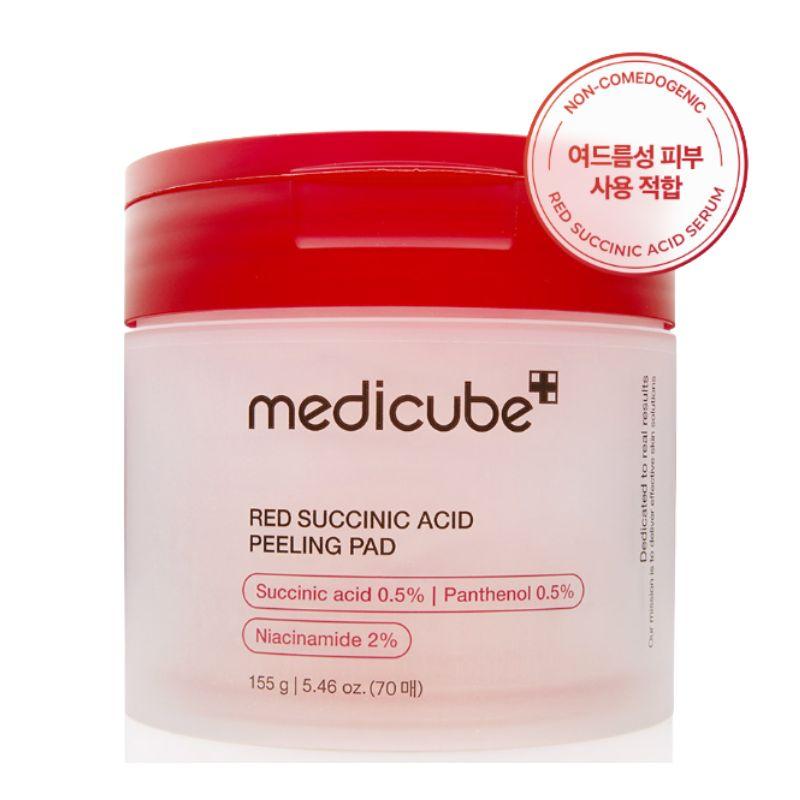 Medicube Red Succinic Acid Peeling Pad Acne Care Exfoliating Toner Pad 155g 70 Pads 1