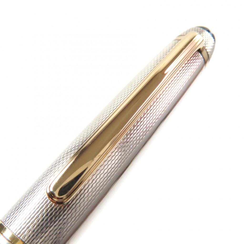 Great MONTBLANC fountain pen Meisterstück Classic Solitaire white star 18K Used