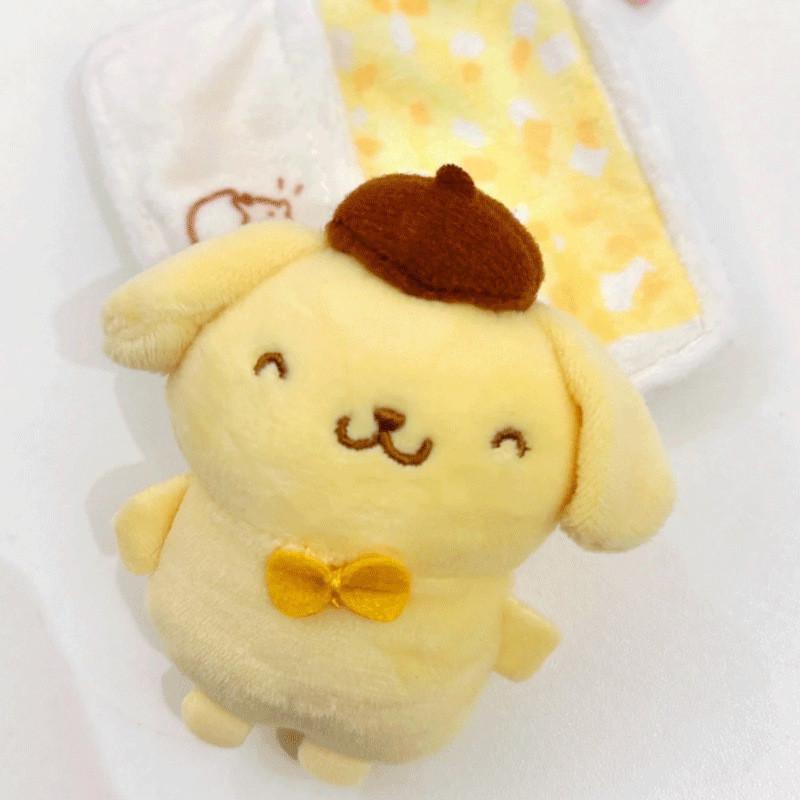 Очаровательная плюшевая игрушка Hello Kitty из серии «Магазинчик Sanrio», с мягким кристальным мехом Pompompurin