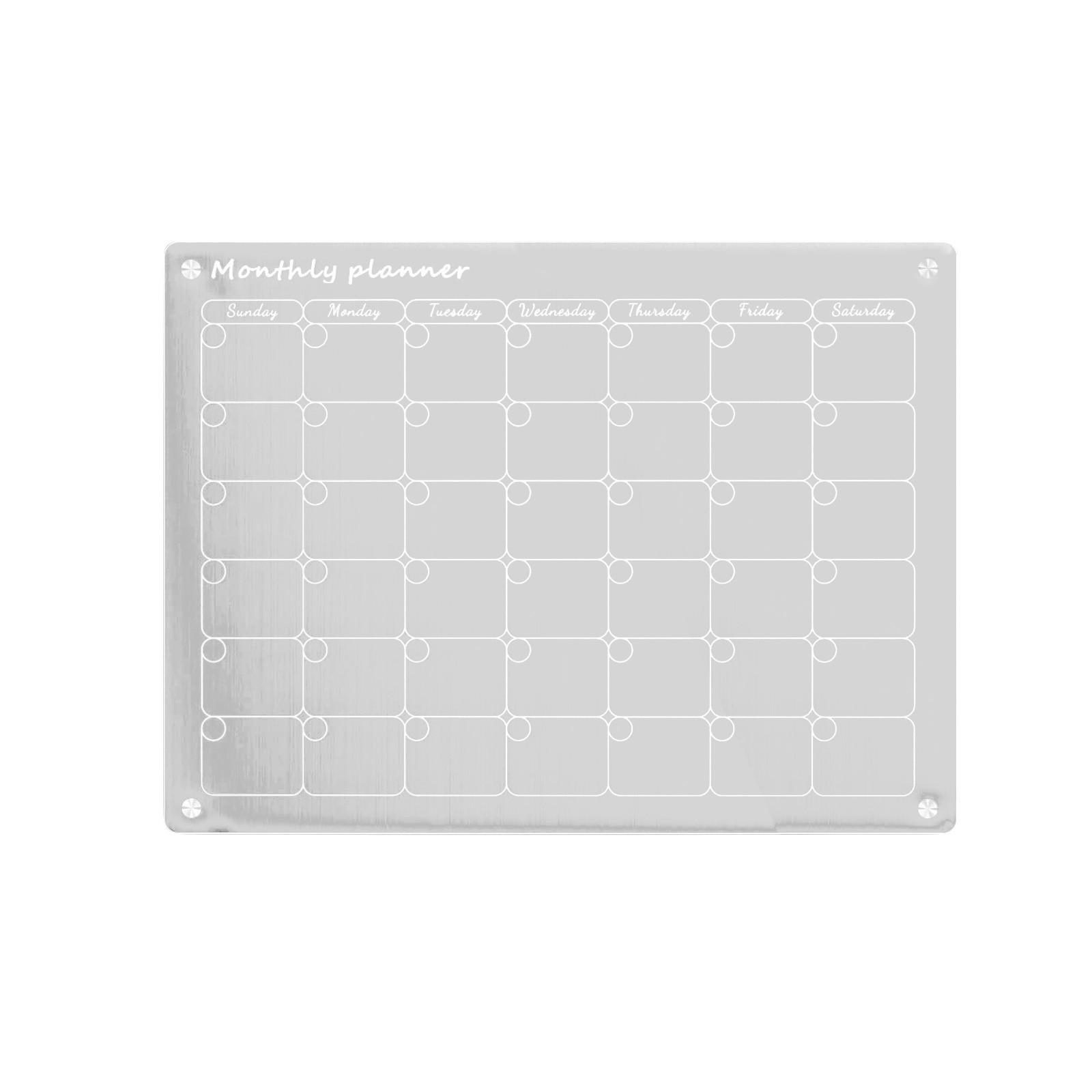 

Холодильник с акриловой магнитной доской, календарь-месячник, прозрачная доска для письма One Size