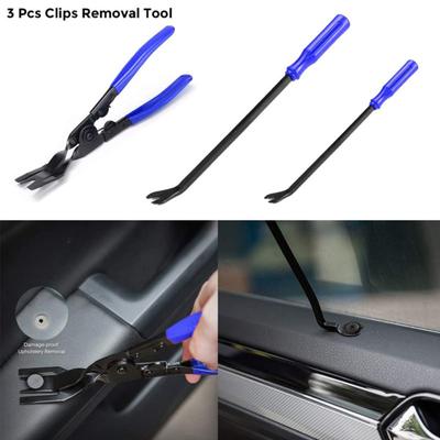 Car Clip Removal Tool Set Fastener Remover Pliers with Storage Bag Panel Trim Rivet Removal Tool Auto Retainer Clip Remover